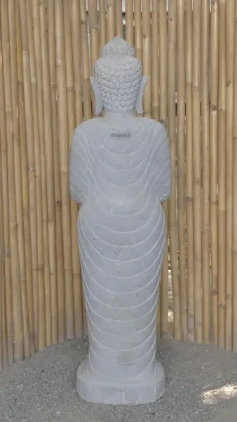 Product image 7 of the product “Standing Buddha made of Riverstone, position Namaskara , H. 150cm. ”