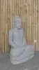 Product image 8 of the product “Seated Buddha made of Riverstone in Bhumisparsha - gesture of touching the earth. 83cm height. ”