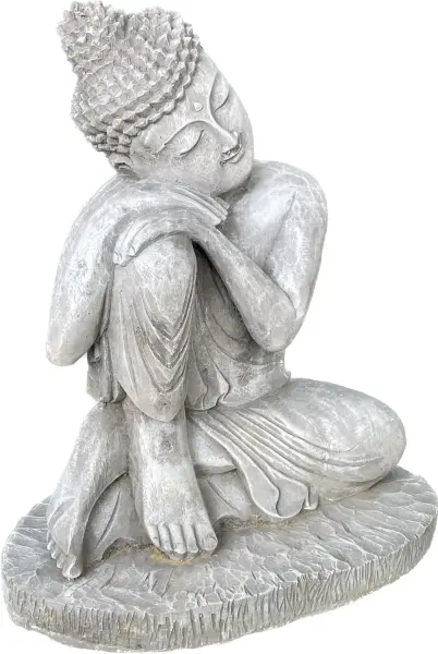 Product image 8 of the product “Vivit - Buddha relax - right knee is up, 44 cm H | cast stone ”