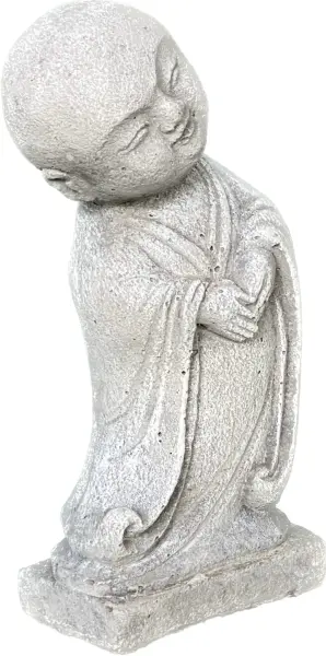Product image 8 of the product “Jing - Monk, standing, bent sideways 20 cm H | cast stone ”