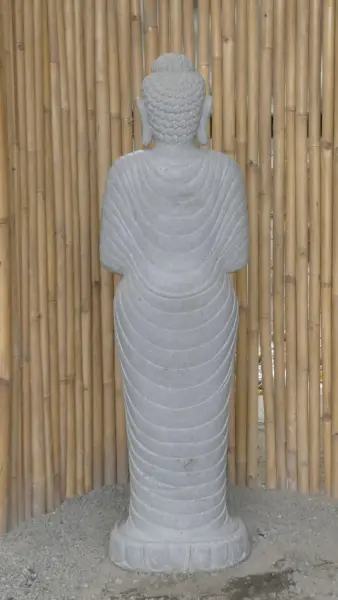 Product image 8 of the product “Standing Buddha made of Riverstone, position Namaskara , H. 150cm. ”