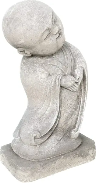 Product image 9 of the product “Ling - Monk, standing, bent sideways, 34 cm H | cast stone ”