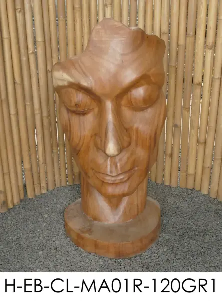 Product image 9 of the product “Aras - Face looking to the right, 120 cm H | cast stone ”